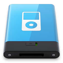 Blue iPod W Icon 256x256 png